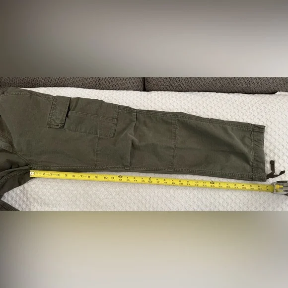 Carhartt WIP Regular Cargo Pants Cotton Ripstop Cypress Rinsed Green Size 29x32 - Picture 12 of 15